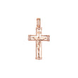 Eastern Orthodox Russian pendant in Rose Gold two tone, 14K Gold