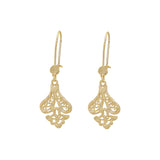 Aretes de Oro 14K con filigrana de gancho de alambre