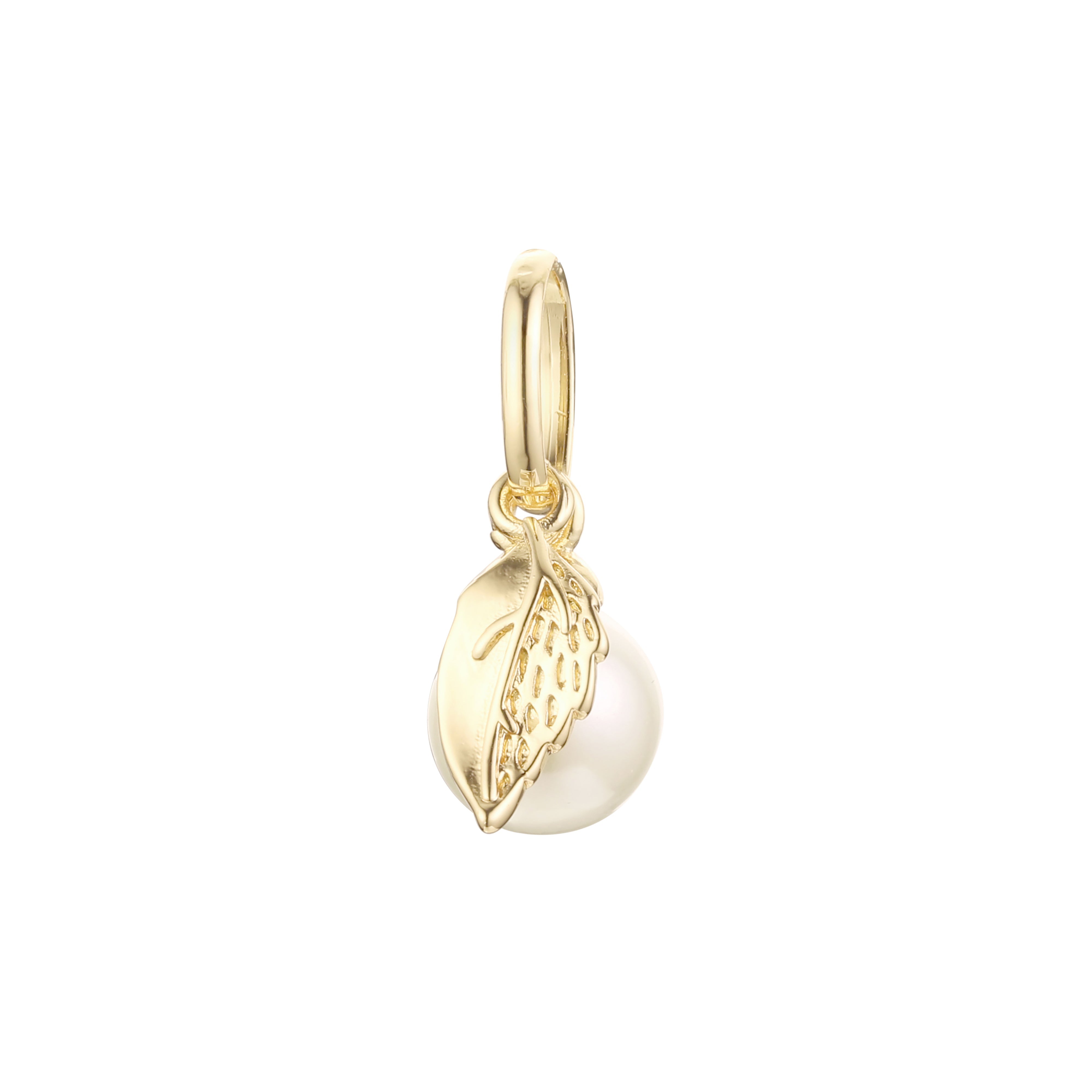 Colgante Perla en Oro Rosa, baño de Oro 14K colores