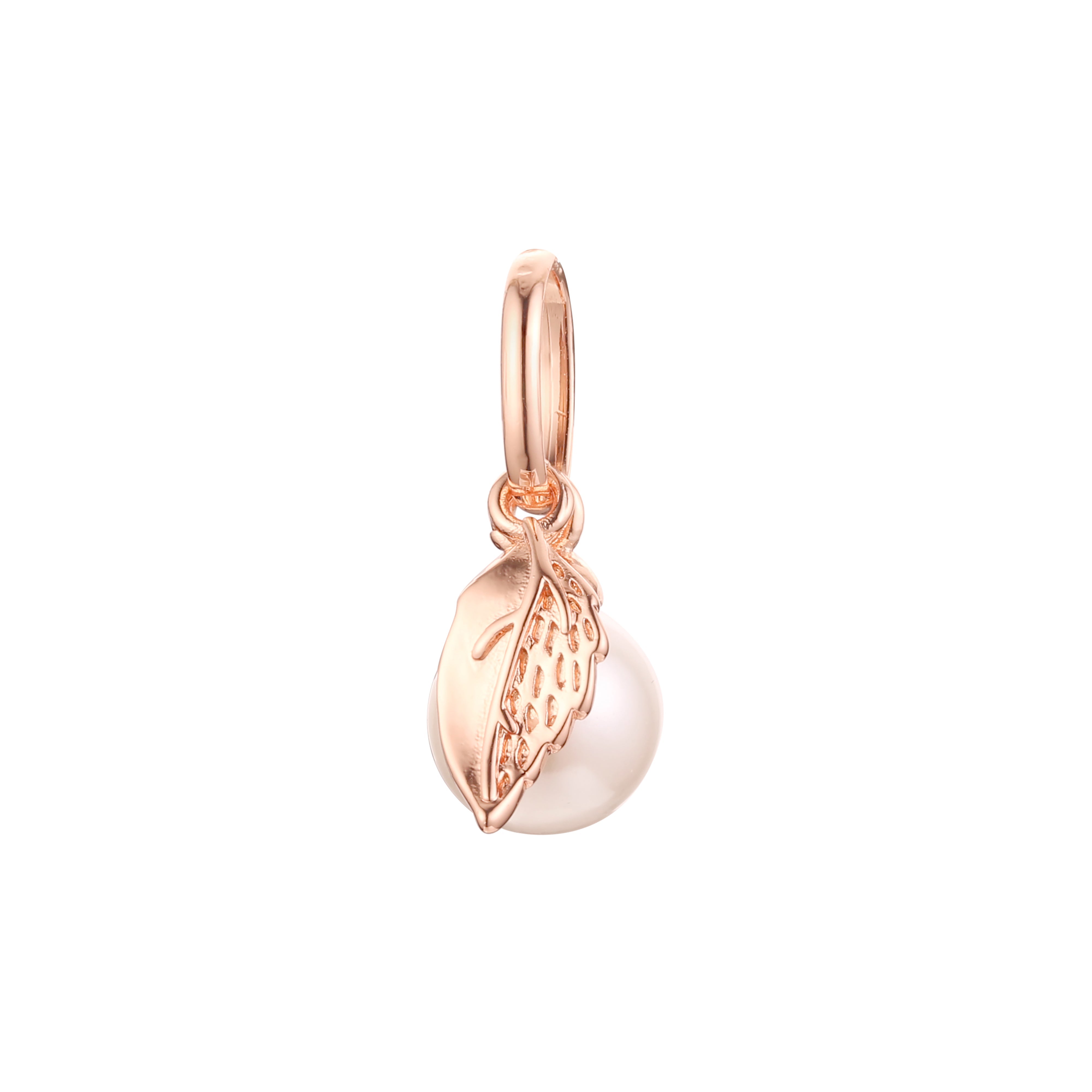Colgante Perla en Oro Rosa, baño de Oro 14K colores