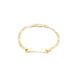 Pulseras de identificación para hombre chapadas en Oro 14K.