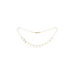 Collar de eslabones de barra y estrellas bañado en Oro de 14K