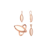 Conjunto de marquesa renacentista de oro rosa